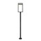 Z-Lite Luttrel 1 Light Outdoor Post Mounted Fixture, Black & Sand Blast 566PHXLR-567P-BK-LED - alternate 5